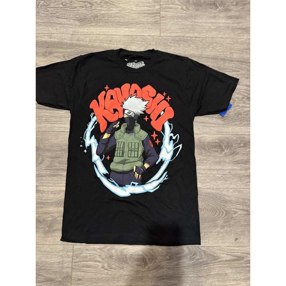 Ripple Junction Shirt Mens Small Black Naruto Kakashi Hatake Graphic Tee Tagless